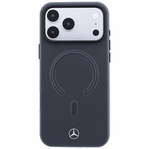 Mercedes Leather 3D MagSafe maciņš iPhone 18 Pro / 17 Pro, antracīta krāsā