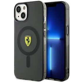 Ferrari FEHMP14MURKK iPhone 14 Plus 6.7" melns/melns cietais apvalks Translucent Magnētiskais