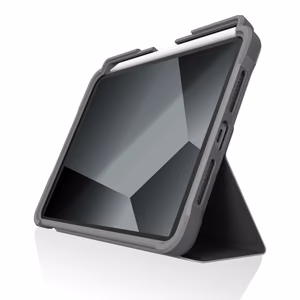 STM Dux Plus izturīgs aizsargvāciņš ar Apple Pencil turētāju iPad mini (A17 Pro, 2024) / iPad mini 6 (2021), MIL-STD-810H, melns