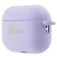 Guess GUAP2LSCHSU AirPods Pro 2 apvalks violets/violets Silikona Šarma Sirds Kolekcija