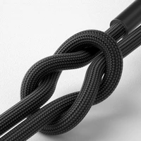 3mk Hyper Cable N-SERIES USB-A / USB-C 1m 9V/2A 18W QC 3.0 kabelis - melns