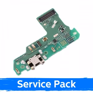 Uzlādes ports saderīgs ar Huawei Honor 7A / 7A Pro ar flexo / sudrabs (Service Pack)