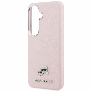 Karl Lagerfeld maciņš Saffiano KC Metal Logo MagSafe Samsung Galaxy S26 rozā