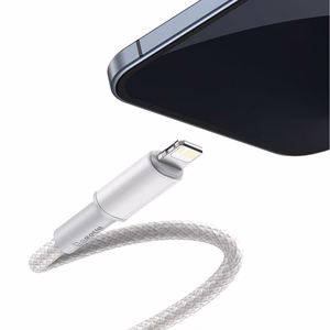Baseus kabelis High Density PD USB-C - Lightning 1,0 m balts 20W