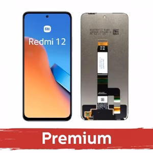 LCD Displejs Saderīgs ar Xiaomi Redmi 12 4G / Redmi 12 5G / Poco M6 Pro 5G Melns OEM