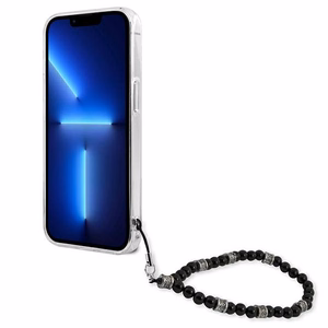 Guess GUHCP13LKPSBK iPhone 13 Pro / 13 6.1" прозрачный жёсткий чехол Black Pearl