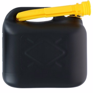 Dunlop degvielas kanna ar piltuvi, 5 l, melna