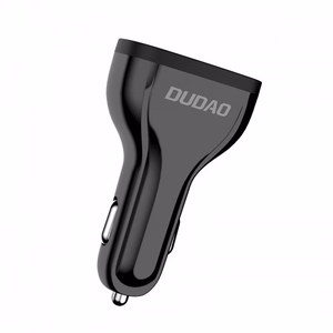 Automašīnas lādētājs Dudao R7S QC3.0 Quick Charge 18W melns (porti: 3xUSB)