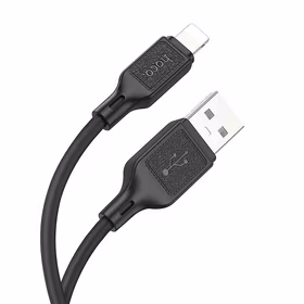 Kabelis USB-A uz Lightning Hoco 2,4A 1 m X90 melns