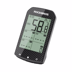 Rockbros M1Pro Bluetooth GPS velodators, IPX6 – melns