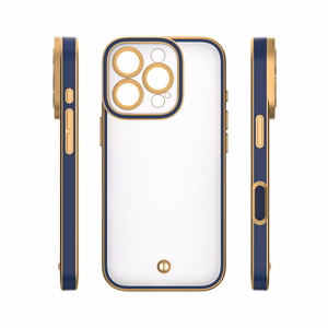 Silky Gold viedtālruņa apvalks iPhone 14 6,1" zils