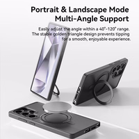 Rock Griežams statīvs Soft Touch Series Magnētiskais priekš Samsung Galaxy S25 melns