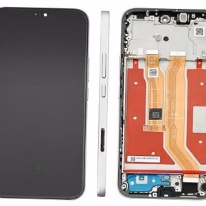 LCD ekrāns priekš Huawei Honor 400 Lite ar skārienjutīgo ekrānu un rāmi, Velvet Grey, oriģināls (service pack)
