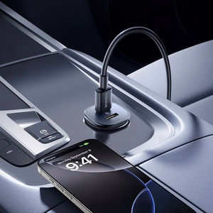 Baseus GoTrip 2 x USB-C 30W automašīnas lādētājs - melns
