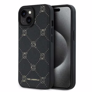 Karl Lagerfeld Karl Head Magnētiskais viedtālruņa apvalks iPhone 15 Plus - melns