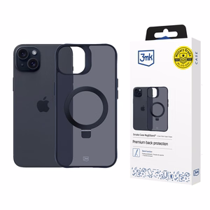 3mk Smoke viedtālruņa apvalks Mag&Stand Apple iPhone 15 plus - melns