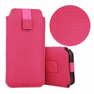 HIT Pouch Case (XL izmērs) Iphone 15/15 Pro/Iphone 16/16 Pro/Samsung S24/S24 Plus/S25/S25 Plus/A53/A55 5G dizains 2 rozā