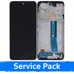 LCD ekrāns saderīgs ar Xiaomi Redmi Note 11S (4G) / Redmi Note 12S (4G) / Poco M4 Pro 4G melns ar rāmi (Service Pack)