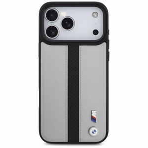 BMW M Perforated Stripe Logo MagSafe Чехол для iPhone 17 Pro Max - серый
