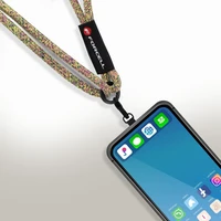 FORCELL F-DESIGN S10X165 šķērsvirziena telefona siksniņa ar regulējamu garumu (maks. 82,5cm cilpā) zaļa rozā violeta