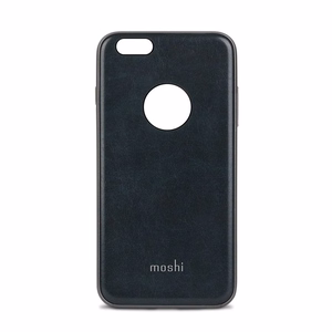 Moshi iGlaze Napa hibrīda vāciņš ar vegāniskās ādas aizmuguri iPhone 6s Plus / 6 Plus, “Midnight Blue” krāsā