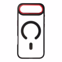 Viedtālruņa apvalks COLOR EDGE MAG COVER saderīgs ar MagSafe IPHONE 17 Air - melns sarkans