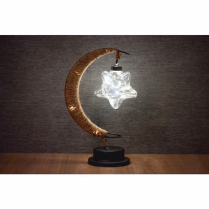 Galda lampa pie gultas Twirl zvaigzne Art Deco (versija 3) EID