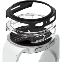 Ringke Slim 2 komplekts viedtālruņa apvalks Samsung Galaxy Watch 8 44mm - caurspīdīgs-melns