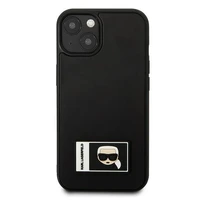 Viedtālruņa apvalks Karl Lagerfeld Ikonik Patch Case iPhone 13 - melns