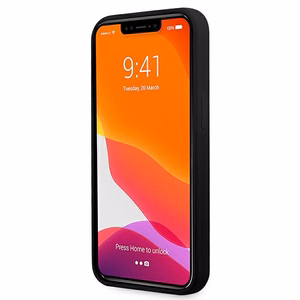 Karl Lagerfeld KLHCP13LSSKCK iPhone 13 Pro / iPhone 13 6.1 melns Silikona apvalks Karl & Choupette