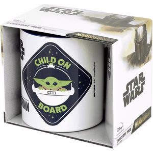 Star Wars The Mandalorian Baby Yoda keramikas krūze dāvanu kastē, 300 ml