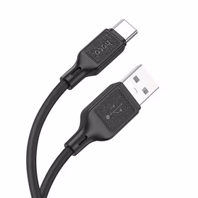 Kabelis USB-A uz USB-C Hoco 3A 1 m X90 melns