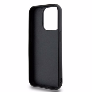 DKNY 3D Gumijas apvalks ar atkārtotu rakstu iPhone 15 Pro Max - melns