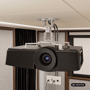 Maclean MC-200 W griestu stiprinājums projektoram, 54–320 mm, līdz 13,5 kg, 360° rotācija