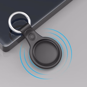 Dux Ducis 4 gab. komplekts silikona elastīgs vāks ar atslēgu piekariņu Apple AirTag (melns / zaļš / rozā / zils)