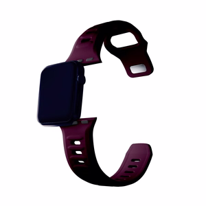 3mk silikona siksniņa Apple Watch, 42/44/45/46/49 mm, Mulberry, lielais izmērs