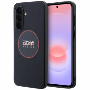 Red Bull vāks Samsung A37 (Meshed PU Red Ring & Metal Buttons) tumši zils