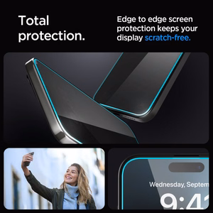 Spigen Glas.tR EZ Fit Privacy закалённое стекло для iPhone 15 Plus
