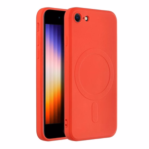 SILICONE MAG COVER viedtālruņa apvalks, saderīgs ar MagSafe, IPHONE 7 / 8 / SE 2020 / SE 2022, sarkans