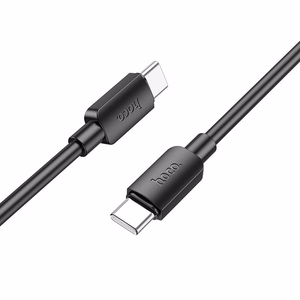 Kabelis USB C uz USB C Hoco 3A 60W 1 m X96 melns