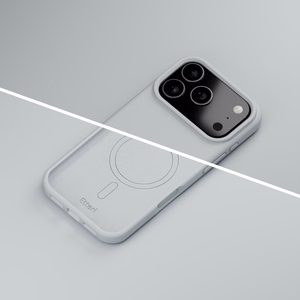 Etteri Silicone Mag maciņš iPhone 17 Pro / 18 Pro, sudraba krāsā