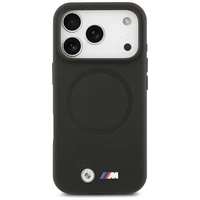 BMW M FW Metal Logo Magnētiskais apvalks iPhone 17 Pro Max - melns