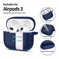 Tech-Protect silikona apvalks austiņām Apple AirPods 3 - zils