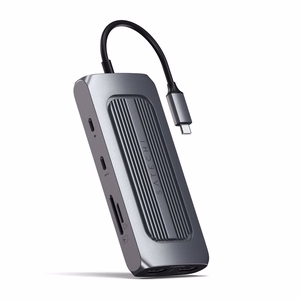 Adapter HUB 8in1 USB C Satechi ST-UCMXAM space pelēks
