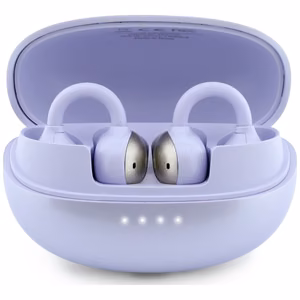 Bezvadu austiņas OWS Guess Metalic Finish Electropated Parts Classic Logo, violetas