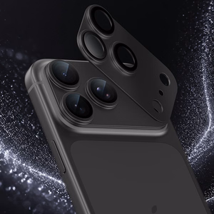 Benks OmniWarrior integrēts metāla kameras objektīvu aizsargs (C.M.SX.AP.BK.0071) iPhone 18 Pro Max (AR, melns)