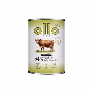 Ollo Plus Collagen Beef – mitrā suņu barība ar liellopu gaļu un kolagēnu, 400 g