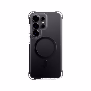 Rock Crystal Clear Magnetic Series Maciņš for Samsung Galaxy S26 Ultra caurspīdīgs-melns