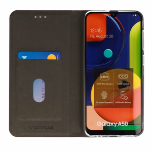 Vennus SENSITIVE grāmatas tipa viedtālruņa apvalks Iphone 13 Pro melns