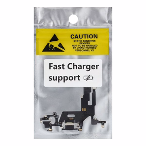 Uzlādes fleksis USB IPHONE 11 melns (lietots)